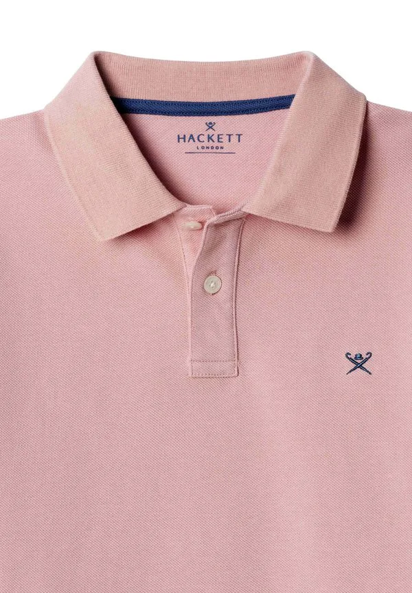 Футболка-Поло с небольшим логотипом Hackett London, Washed Pink — фото 3