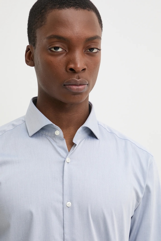 

Хлопковая рубашка Hugo, синий