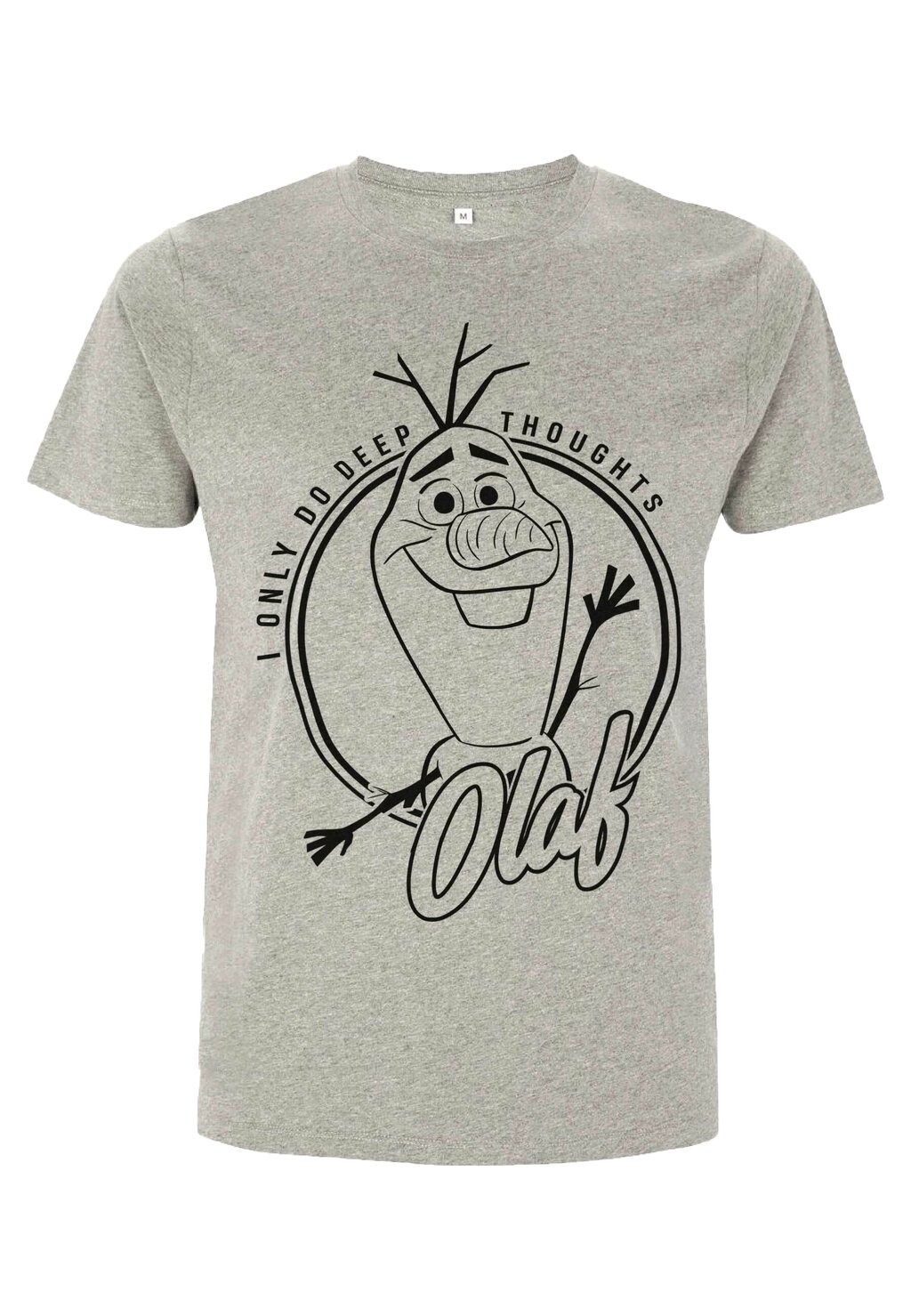 

Футболка с принтом FROZEN 2 DEEP THOUGHT OLAF UNISEX Henry Tiger, серый