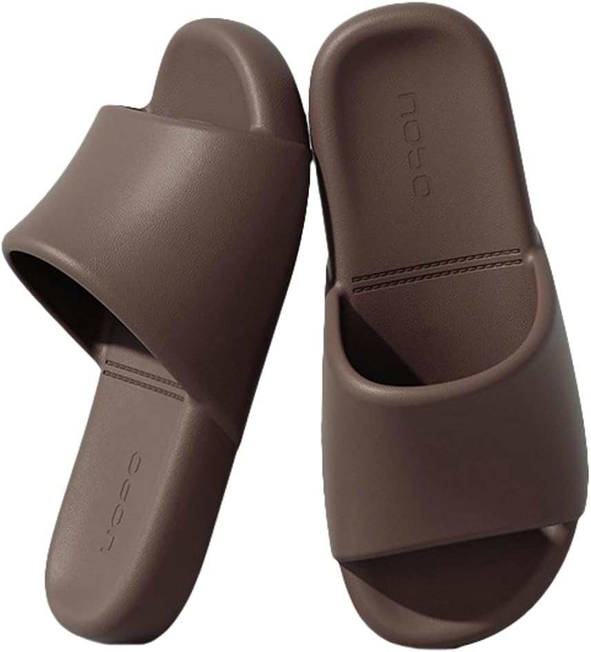 

Женские и мужские шлепанцы для душа Rungion, мягкая подошва, быстрое высыхание, домашние нескользящие сандалии, коричневый