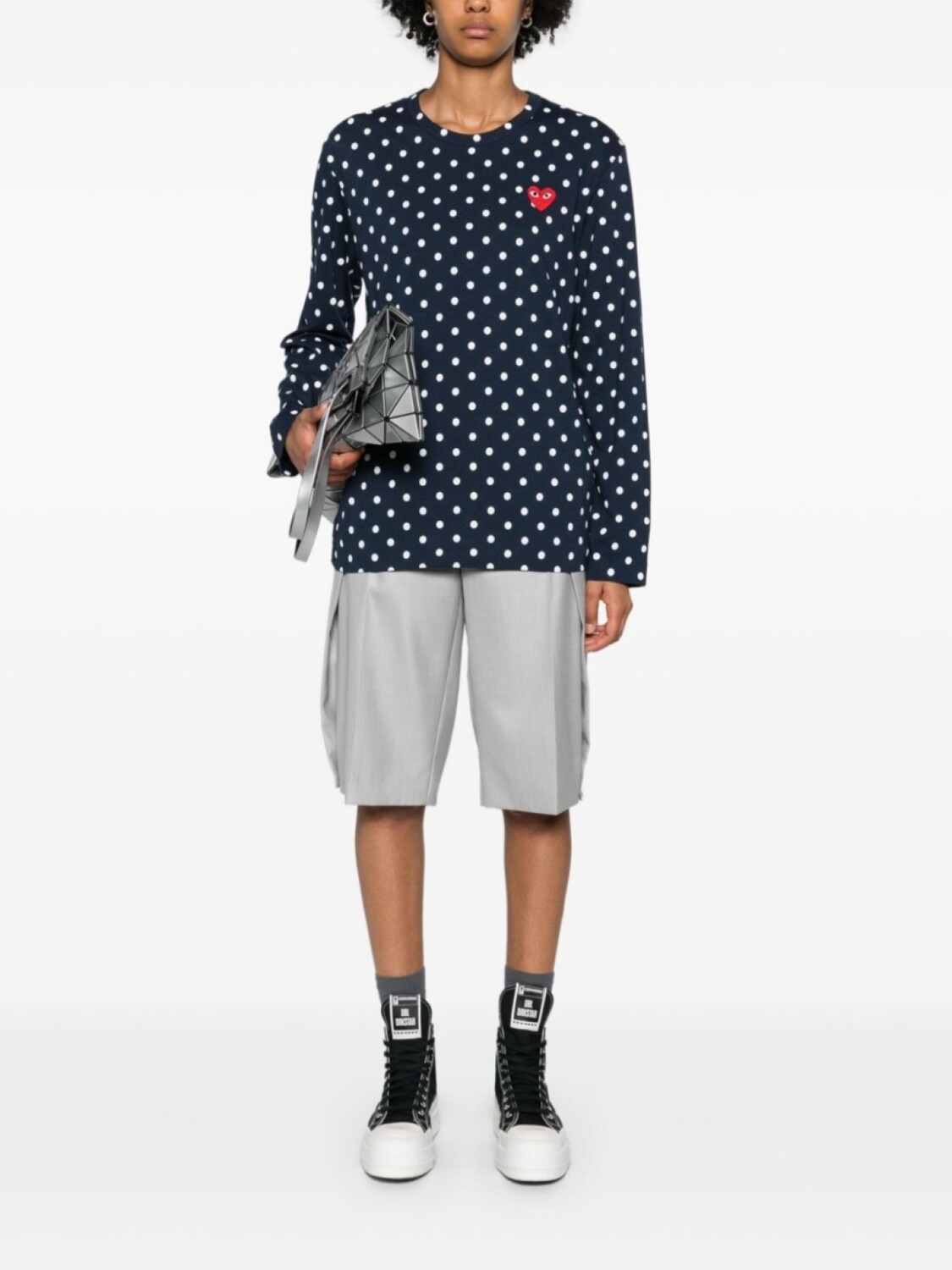 Comme Des Garçons Play футболка в горох, синий — фото 2