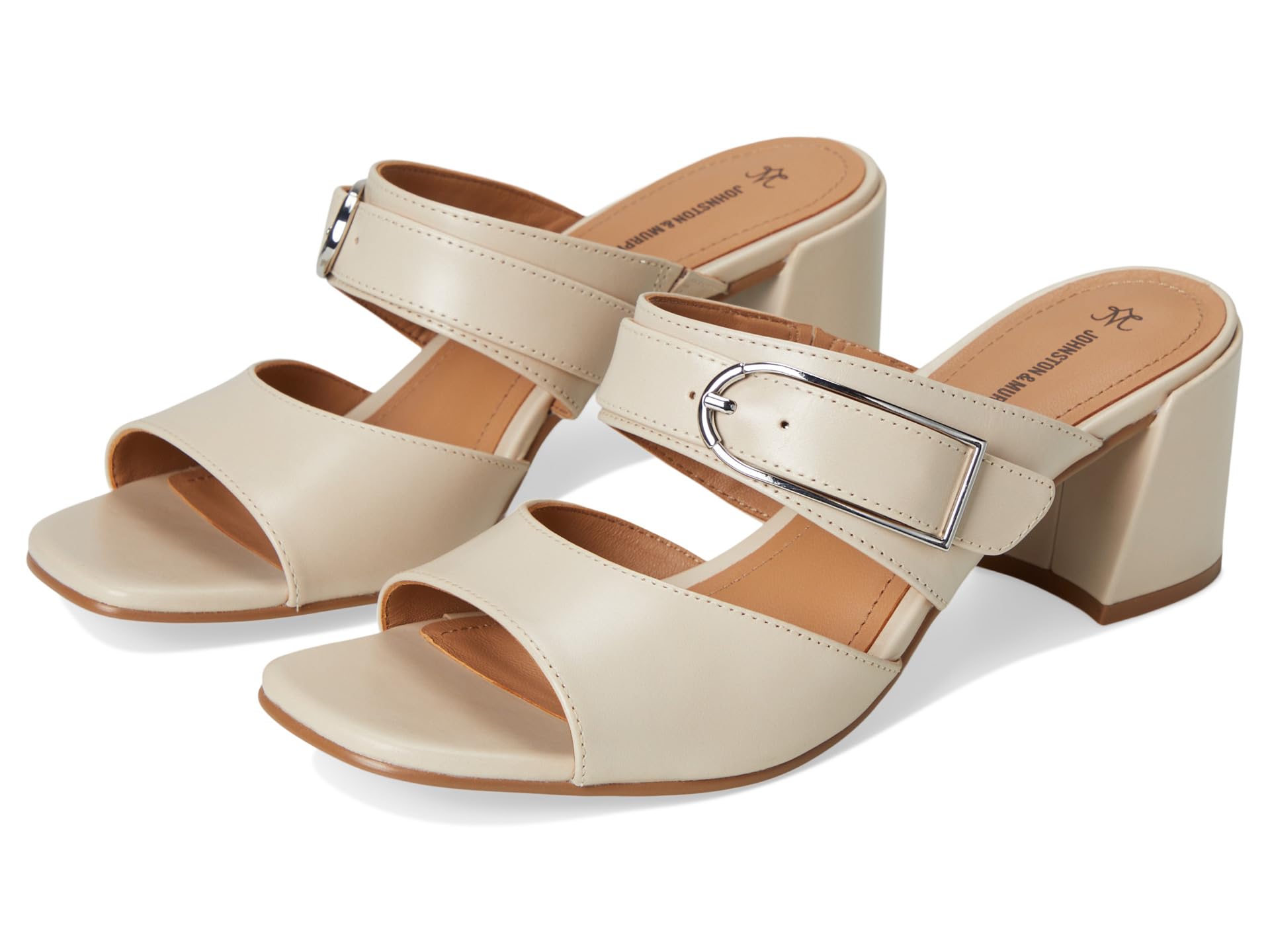 Сандалии Johnston & Murphy Everly Buckle Slide, цвет Bone
