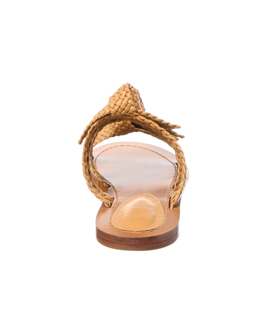 Alexandre Birman Lolita Braided Leather Sandal, коричневый — фото 3