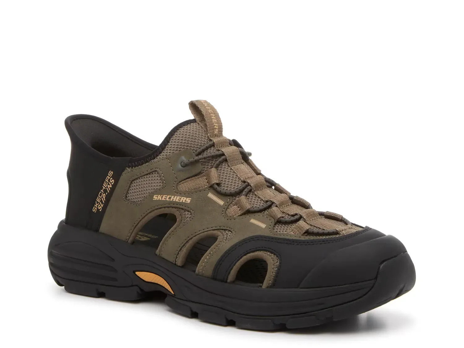 

Hands-Free Slip-Ins: Relaxed Fit Fairport Killian Fisherman Сандалии Skechers, Dark Green