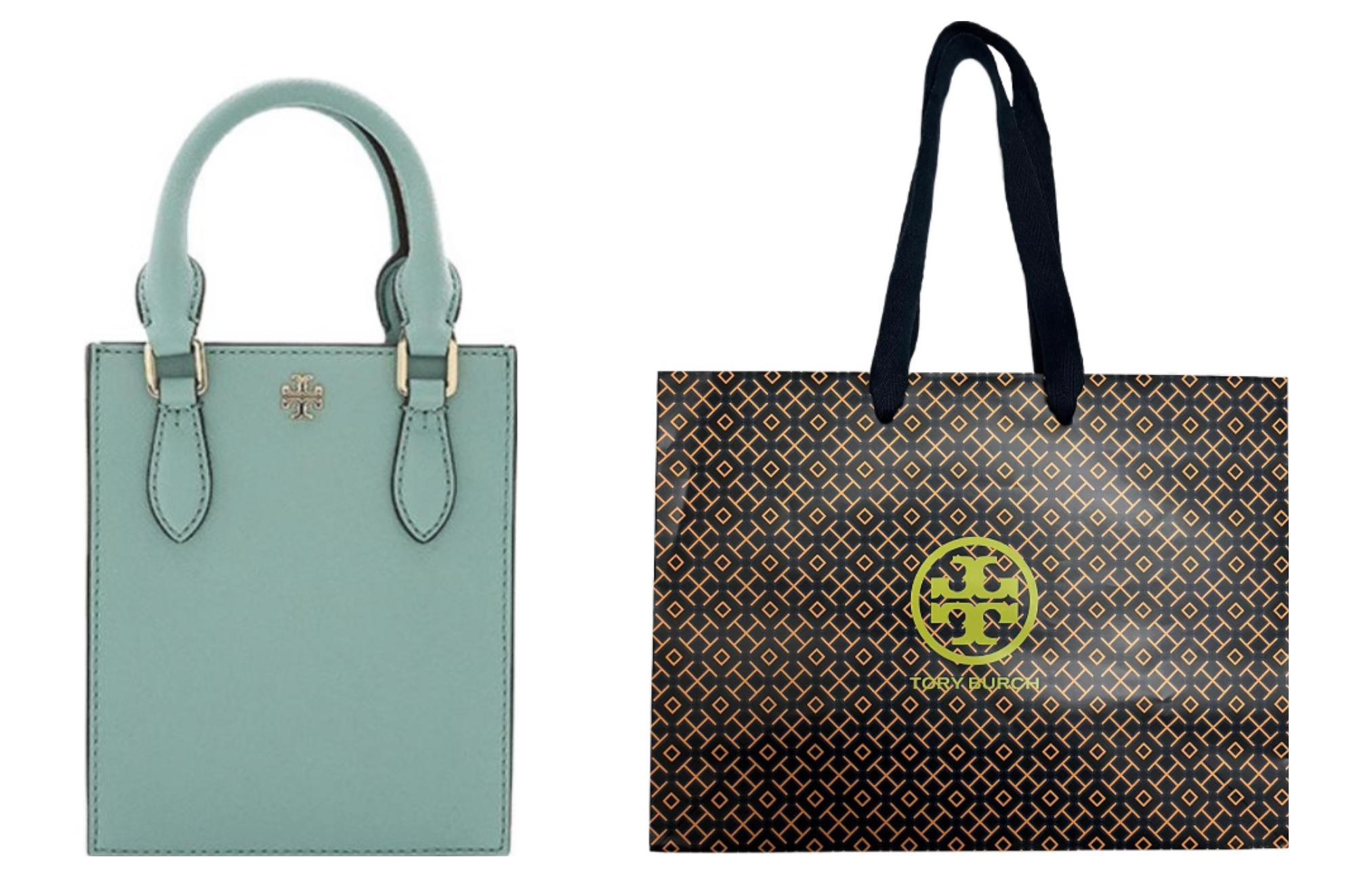 

TORY BURCH Сумка для нот из коровьей кожи EMERSON, сумка-шоппер, хозяйственная сумка, дамская сумочка, мини-кроссбоди женская светло-зеленая