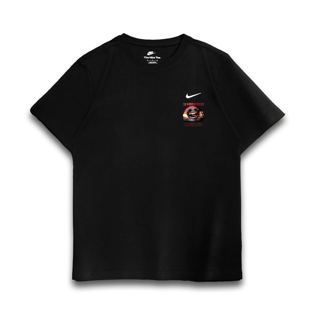 

Nike Спортивная футболка унисекс черная, Черный, Nike Спортивная футболка унисекс черная