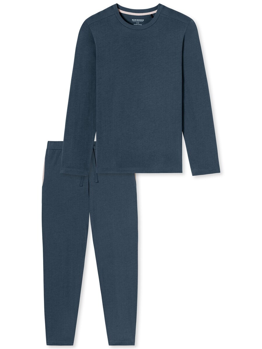 

Длинная пижама SCHIESSER Long Pajamas, синий