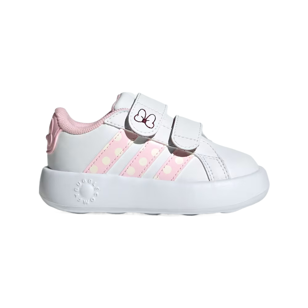 Disney x GRAND COURT Low Top для малышей Cloud White для младенцев и малышей Adidas, белый — фото 2