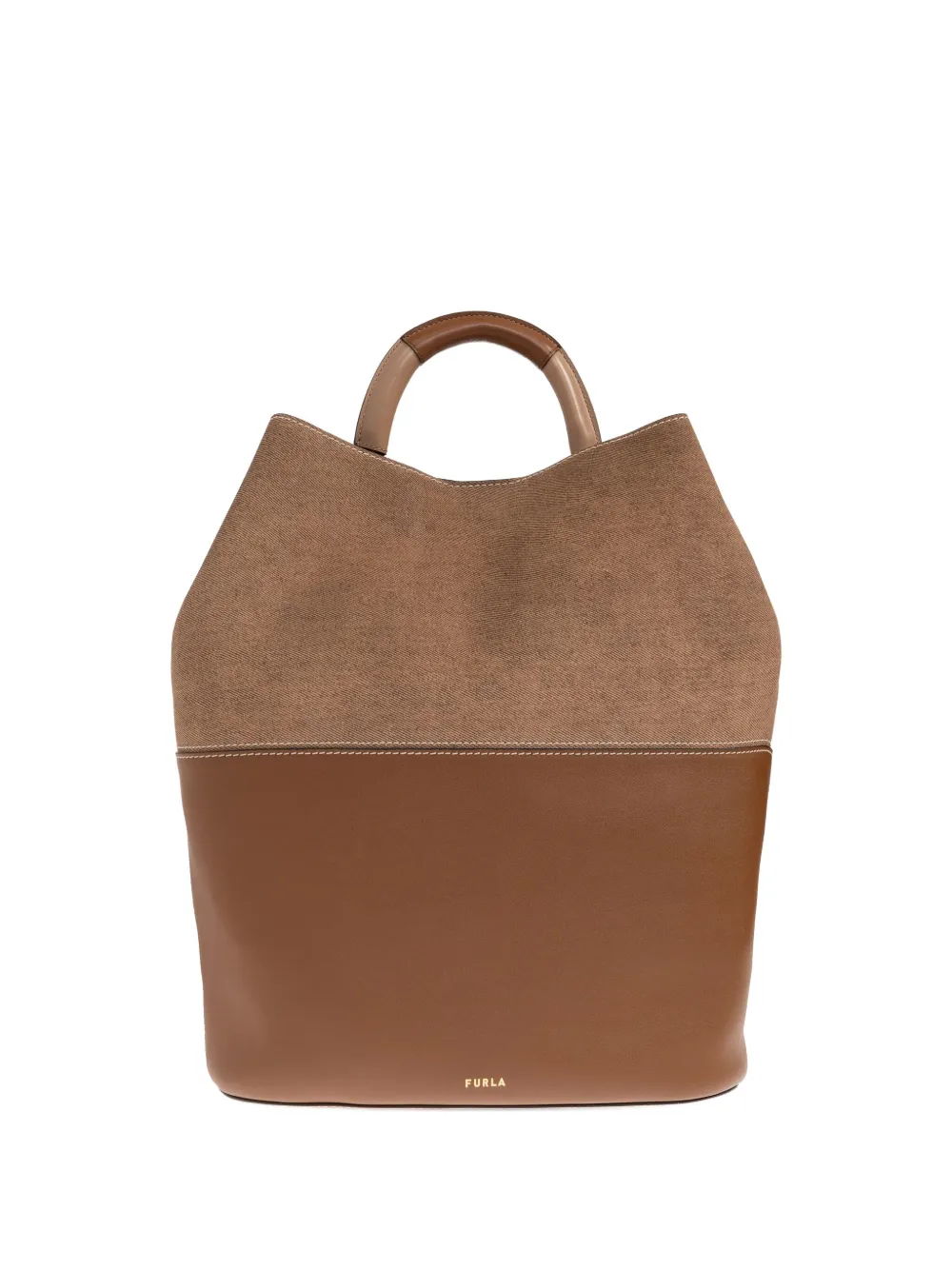 

Сумка-тоут Sfera S из замши и кожи Furla, коричневый