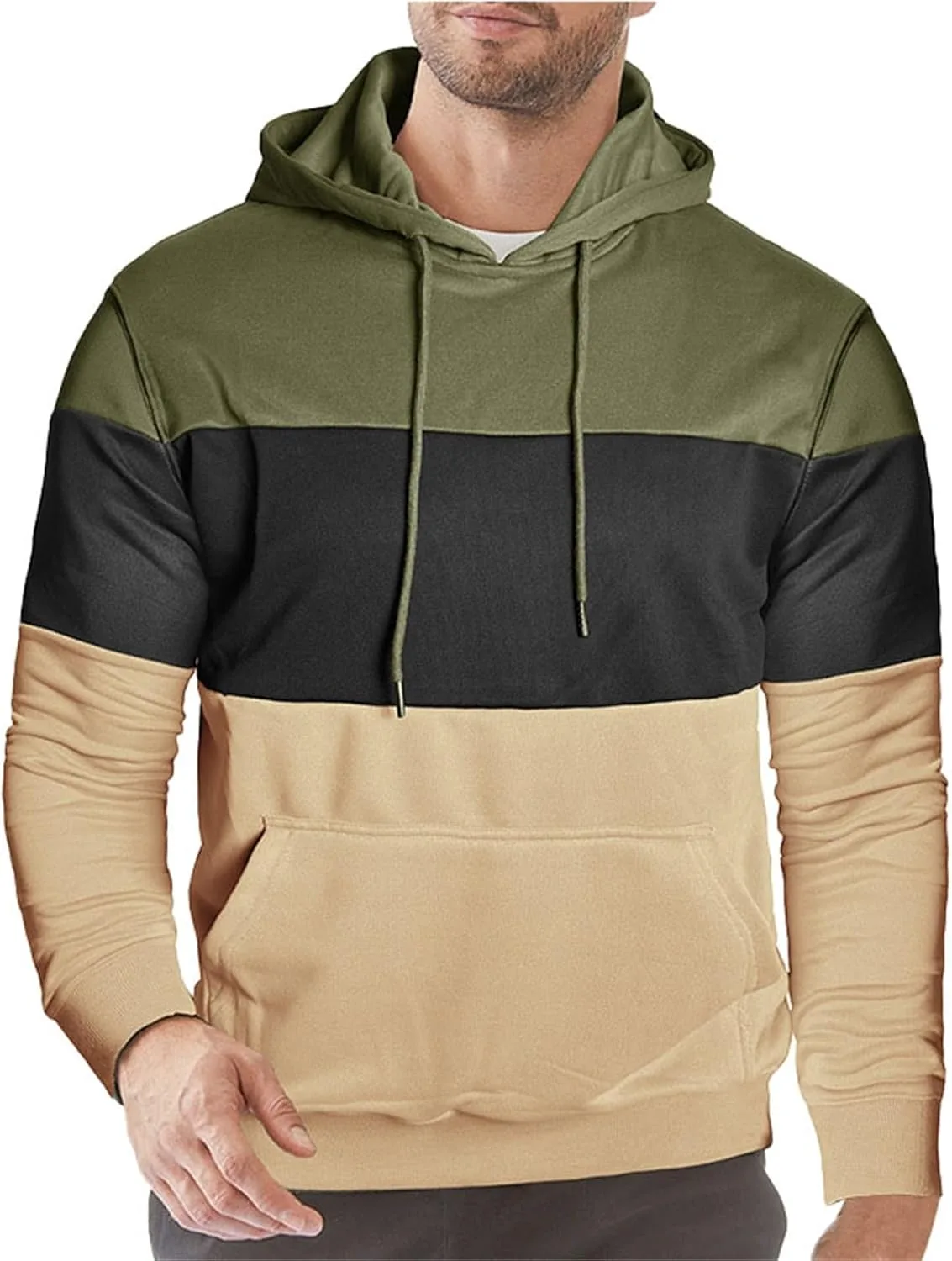 

Толстовка с капюшоном Color Block Pullover с карманом