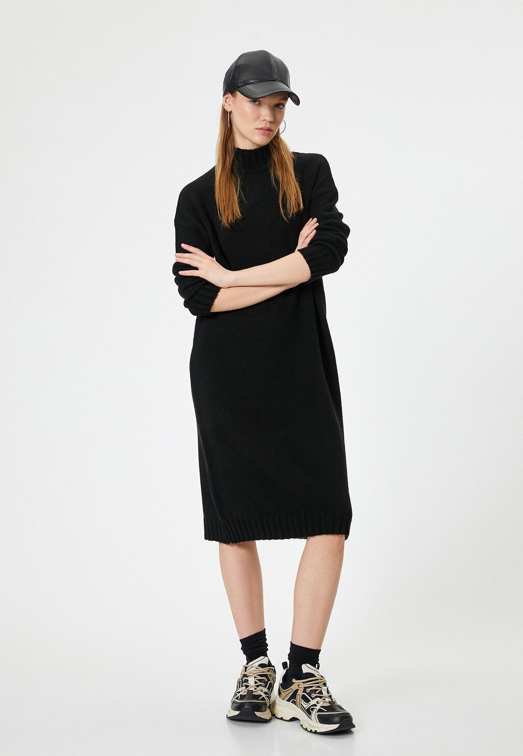 

Платье-джемпер MIDI LONG SLEEVE Koton, черный