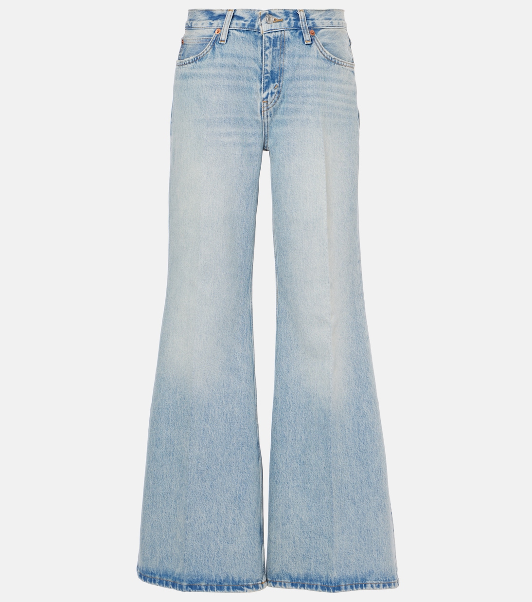 

Мешковатые расклешенные джинсы Re/Done, Ojai Indigo
