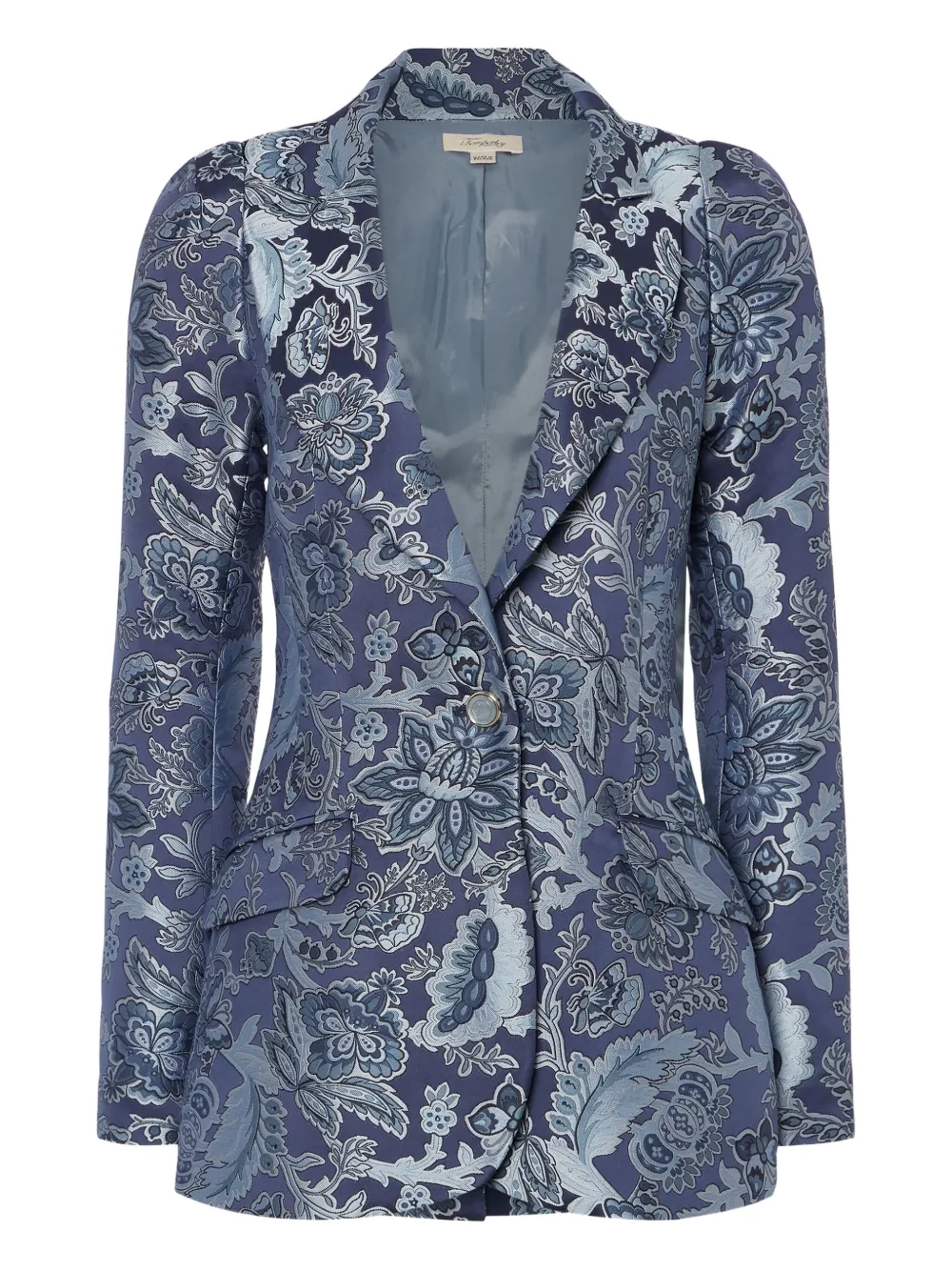 

Пиджак Francis с длинными рукавами и цветочным принтом Temperley London, синий