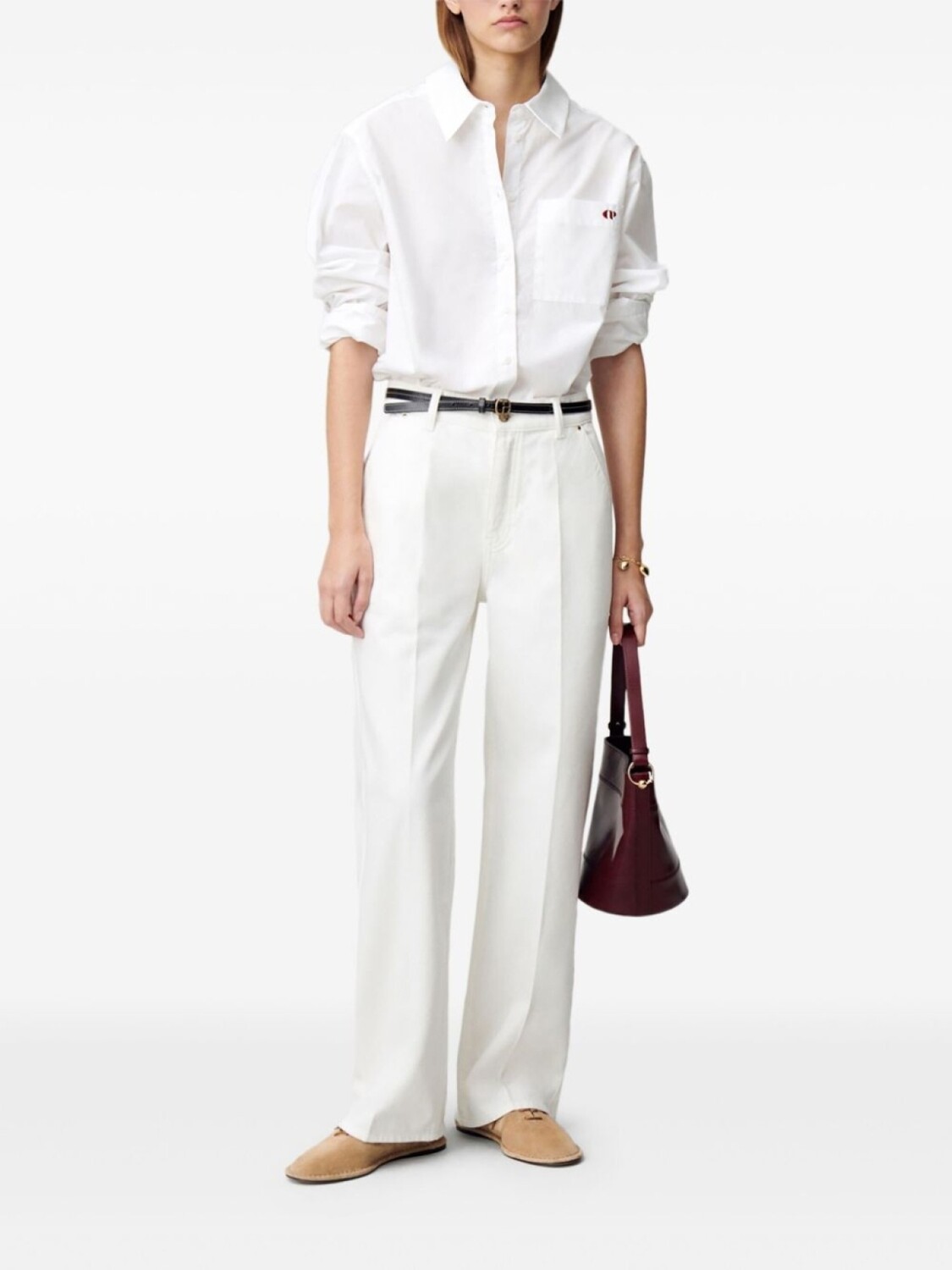 

Claudie Pierlot джинсы Marc, белый