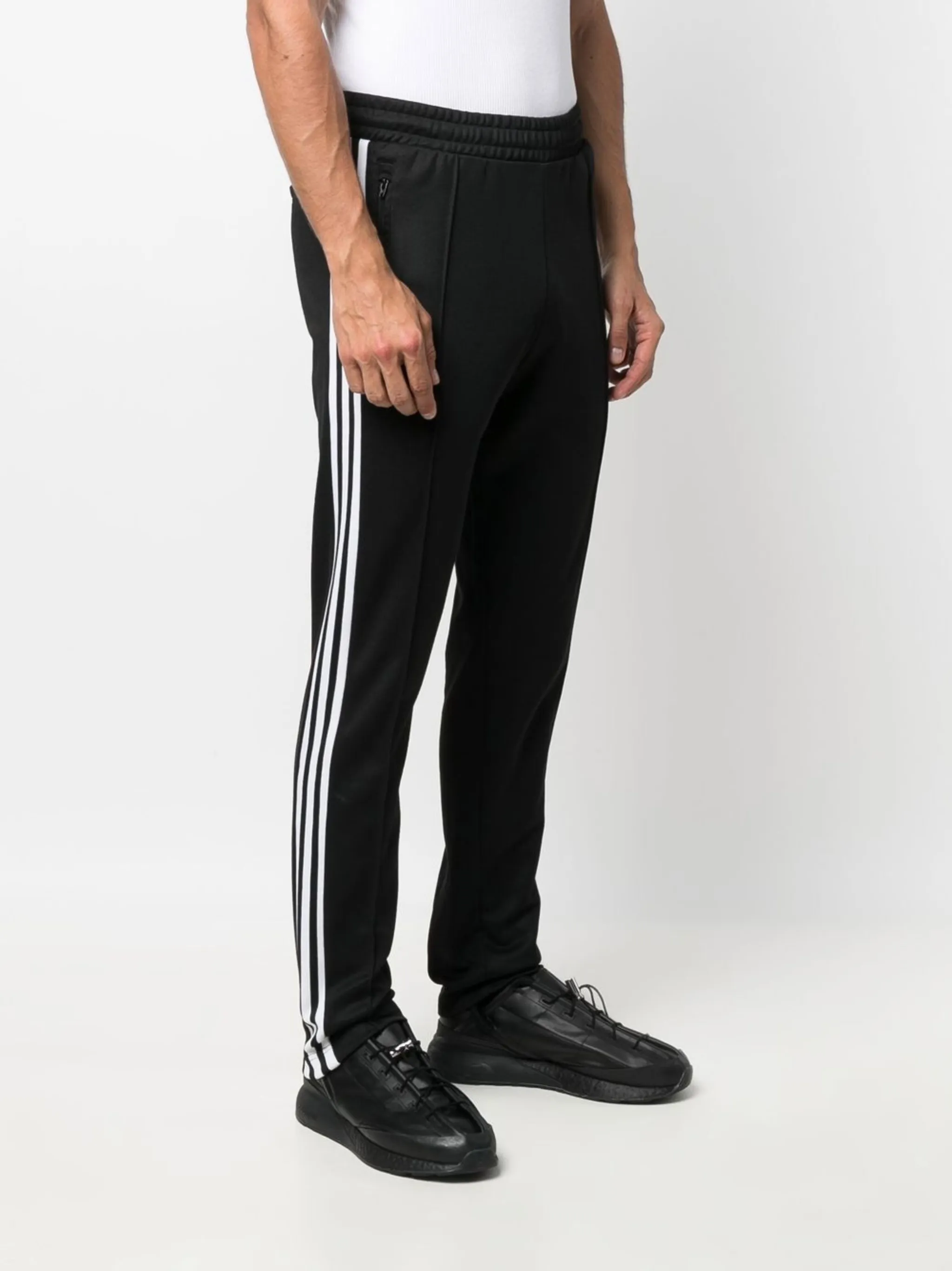 Спортивные брюки Beckenbauer с лампасами Adidas, черный — фото 3