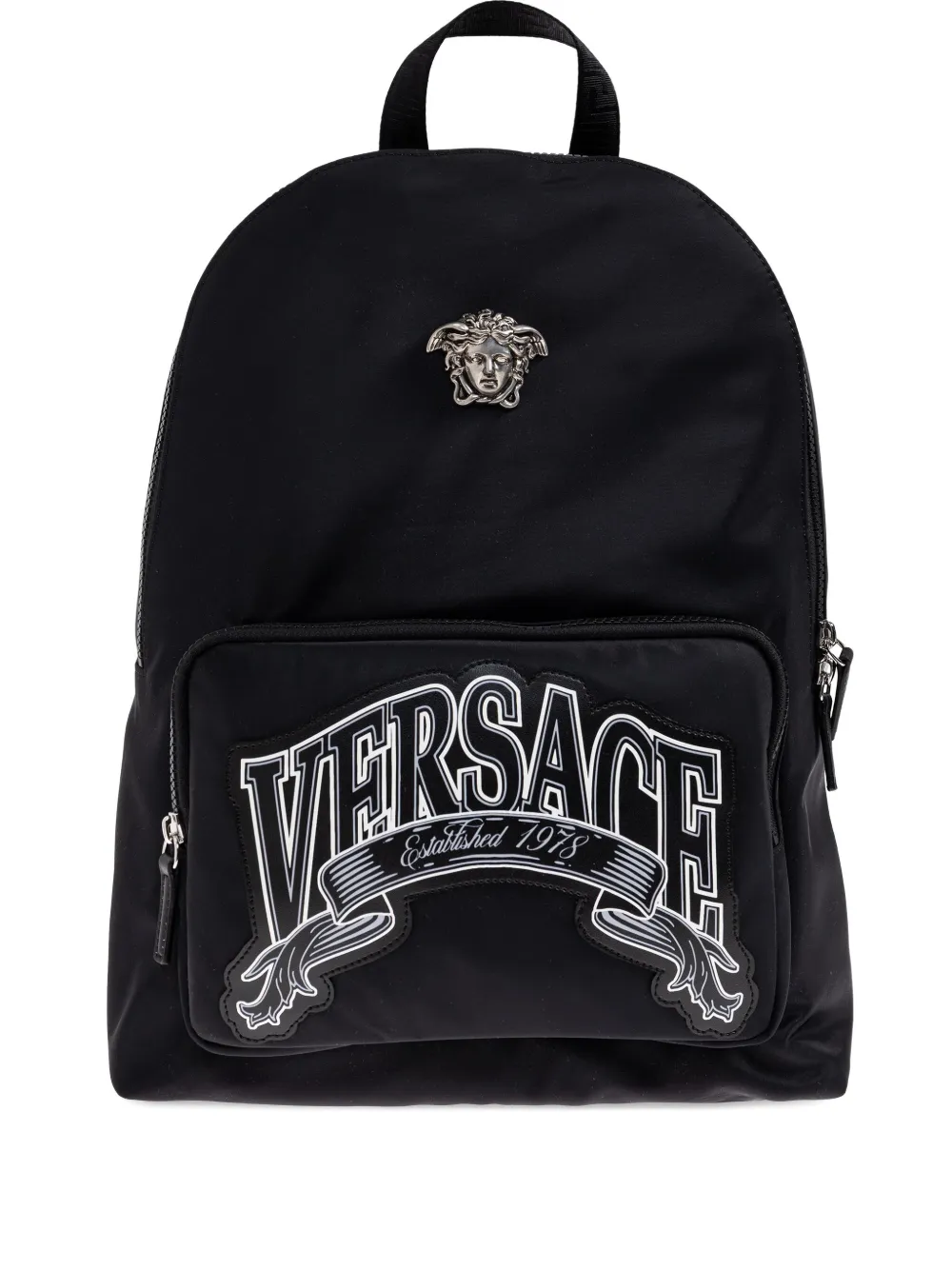 

Рюкзак с логотипом Медузы VERSACE, черный