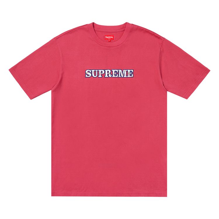 

Футболка Supreme Floral Logo Tee Dusty Red, красный