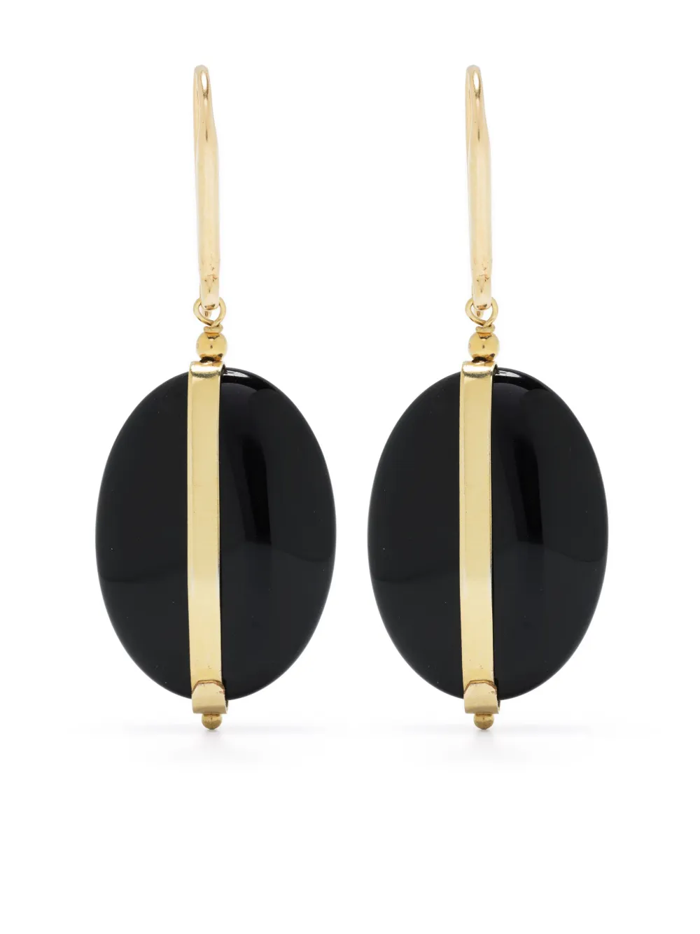

Серьги-подвески с камнями ISABEL MARANT, черный