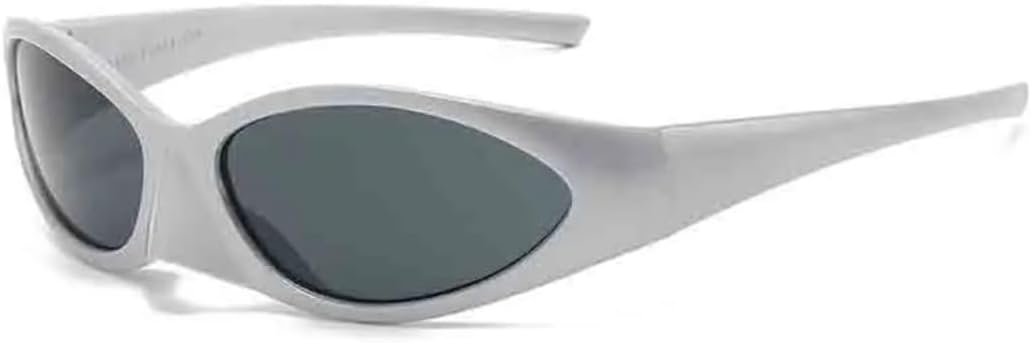 

Спортивные панк-солнцезащитные очки для женщин, модные очки-маски для мужчин, солнцезащитные очки с защитой от УФ-излучения (UV400), модные очки для женщин VVTWSSW, Silver Gray