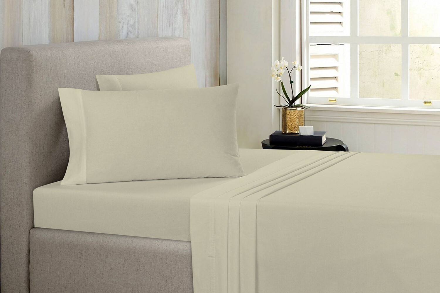 

Bibb Home Антимикробный набор из 4 твердых листов, цвет Ivory