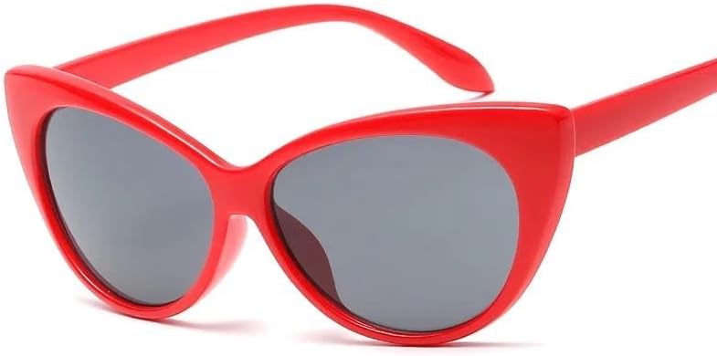 

Винтажные поляризованные солнцезащитные очки для женщин, очки для вождения, очки «кошачий глаз», защита от УФ-излучения UV400, очки для занятий спортом на открытом воздухе UQKY, Red Grey