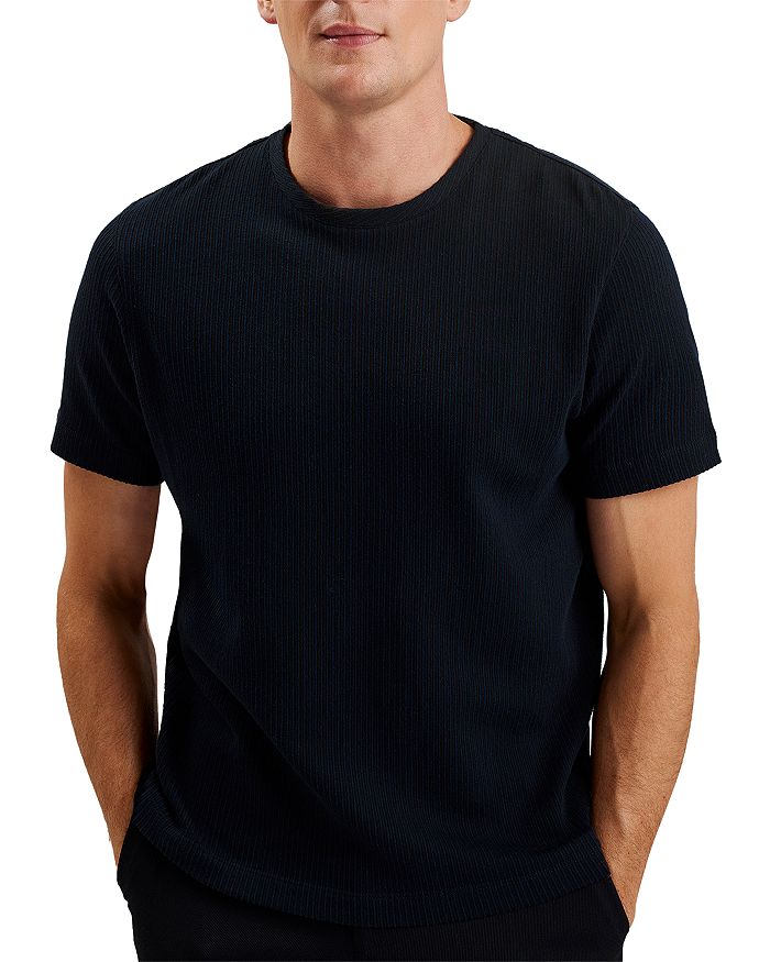 

Текстурированная футболка Heynes Regular Fit Ted Baker, синий