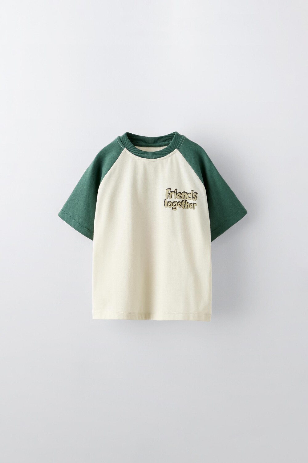 

Футболка с лозунгом ZARA, зеленый