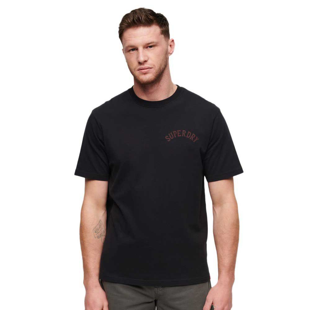 

Футболка с коротким рукавом Superdry Tattoo Graphic Loose, черный