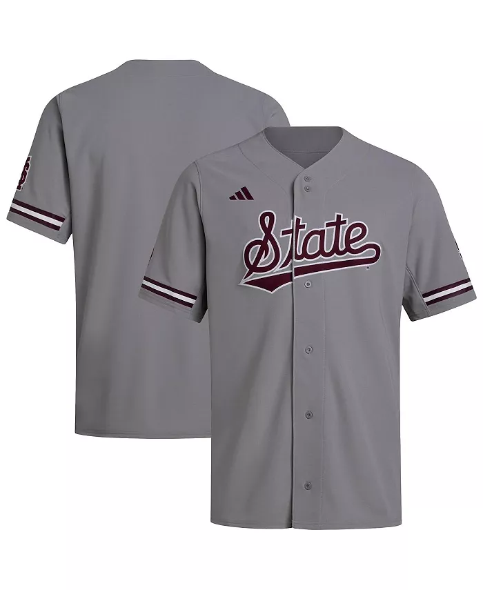 

Мужская серая бейсбольная джерси Mississippi State Bulldogs (реплика) adidas