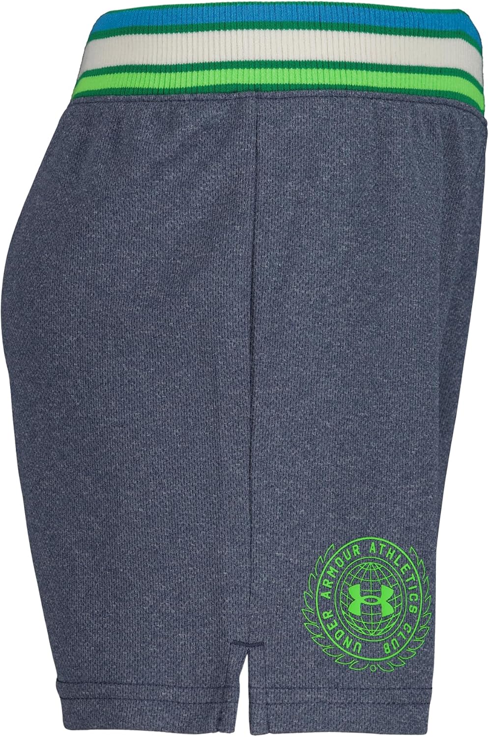 Короткие шорты Under Armour Boys Prototype, эластичный пояс, мягкие и удобные, Court Mesh Short, Downpour Gray — фото 2