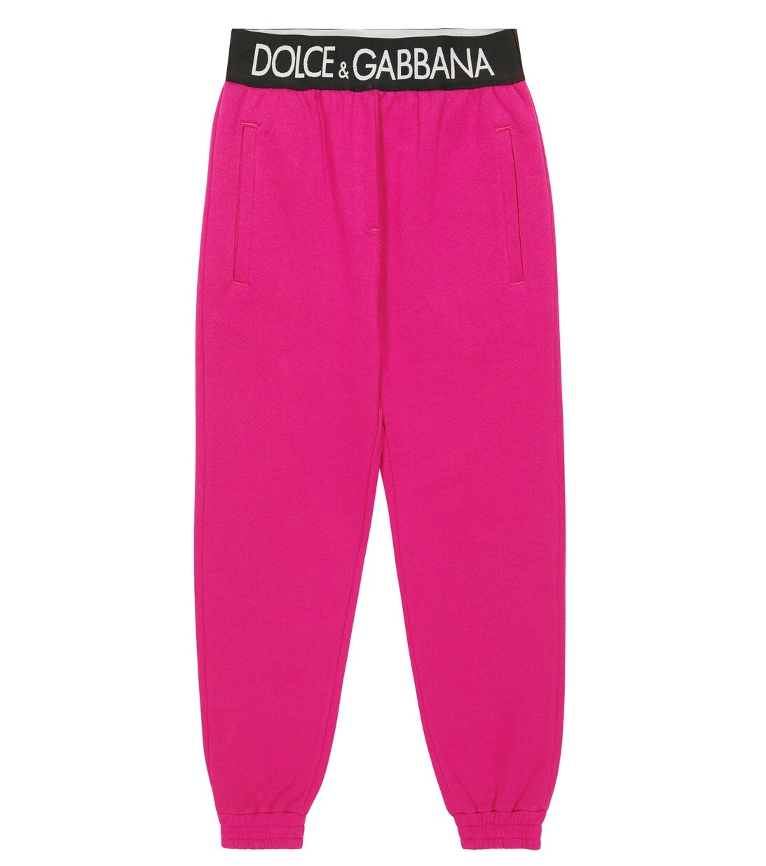 

Спортивные брюки из хлопкового джерси с логотипом Dolce&Gabbana, розовый