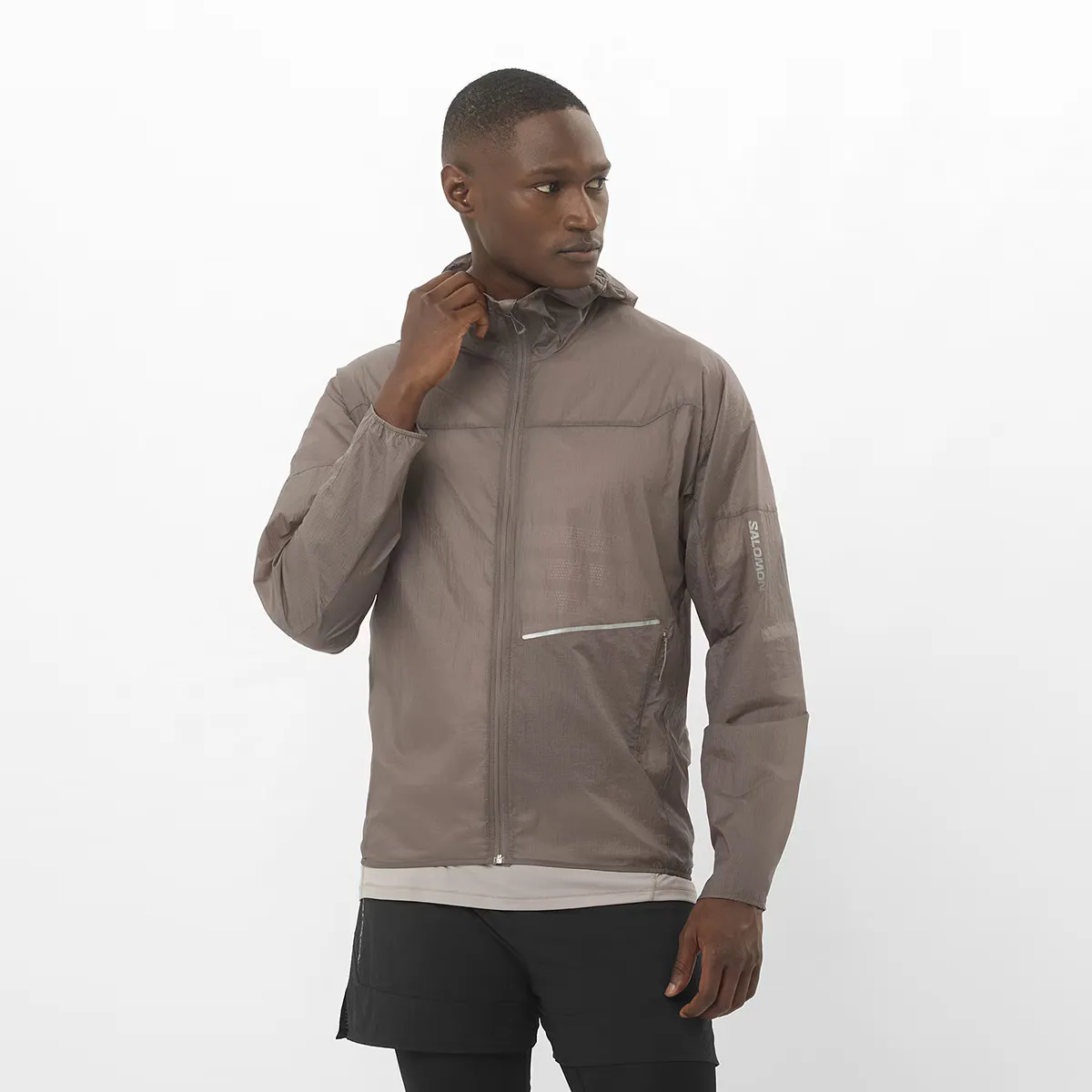 

Мужская ветровка Salomon SENSE AERO WIND, красный