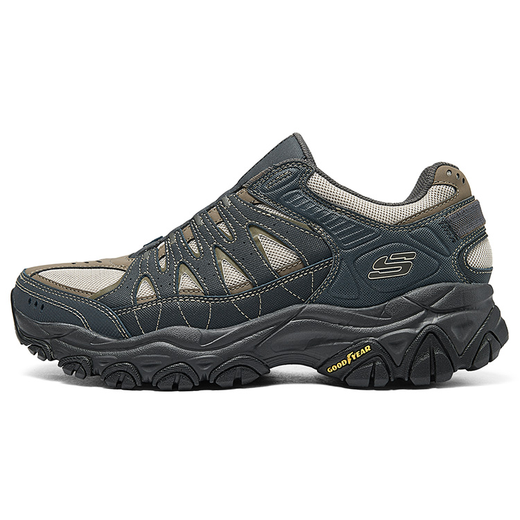 

Мужские кроссовки для походов на открытом воздухе, серые, низкие Skechers, Gray