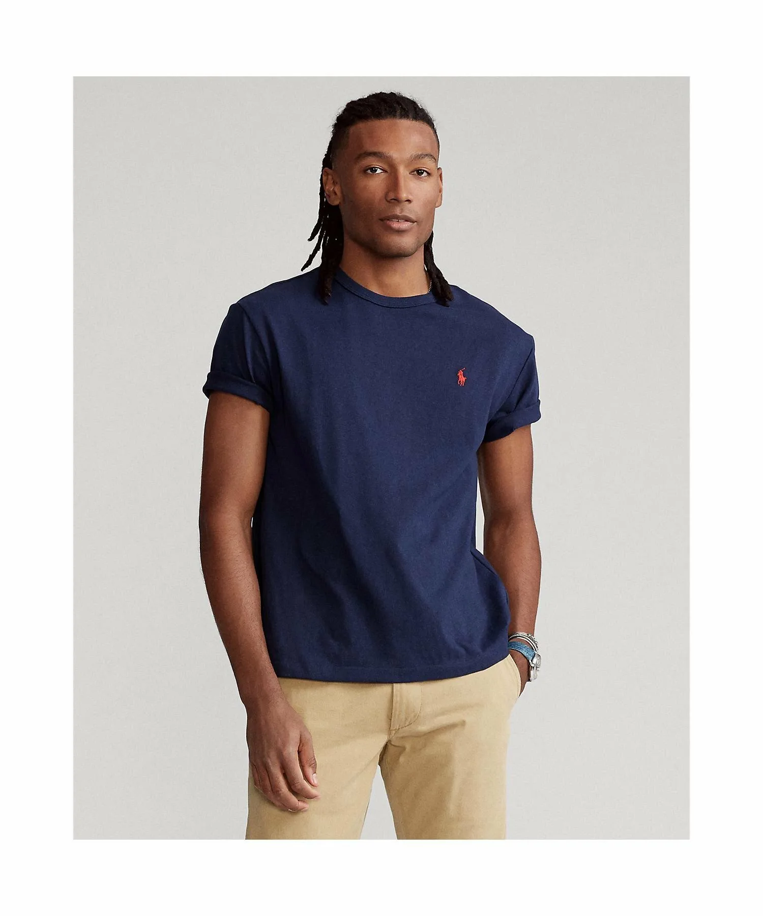 Классическая трикотажная футболка Polo Ralph Lauren, 400 Blue