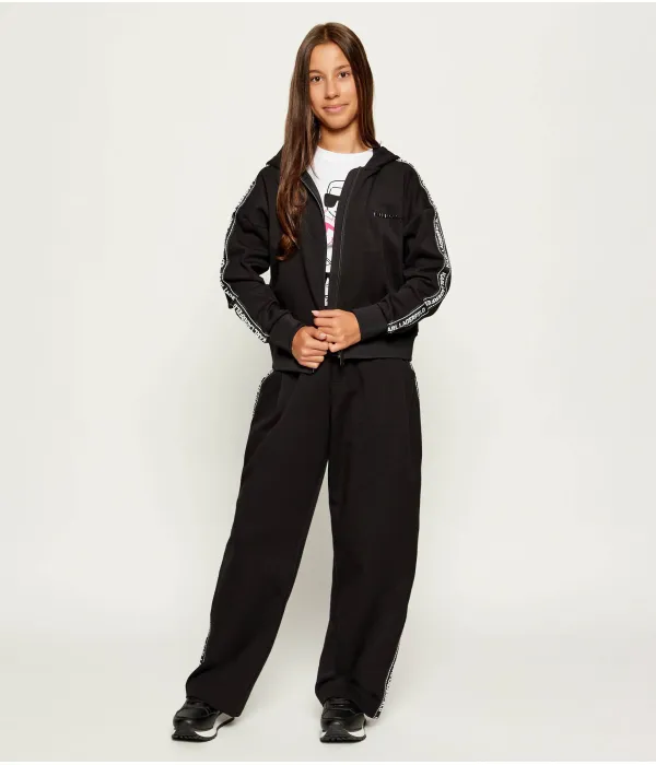 Толстовка Relaxed fit Karl Lagerfeld Kids, черный — фото 2