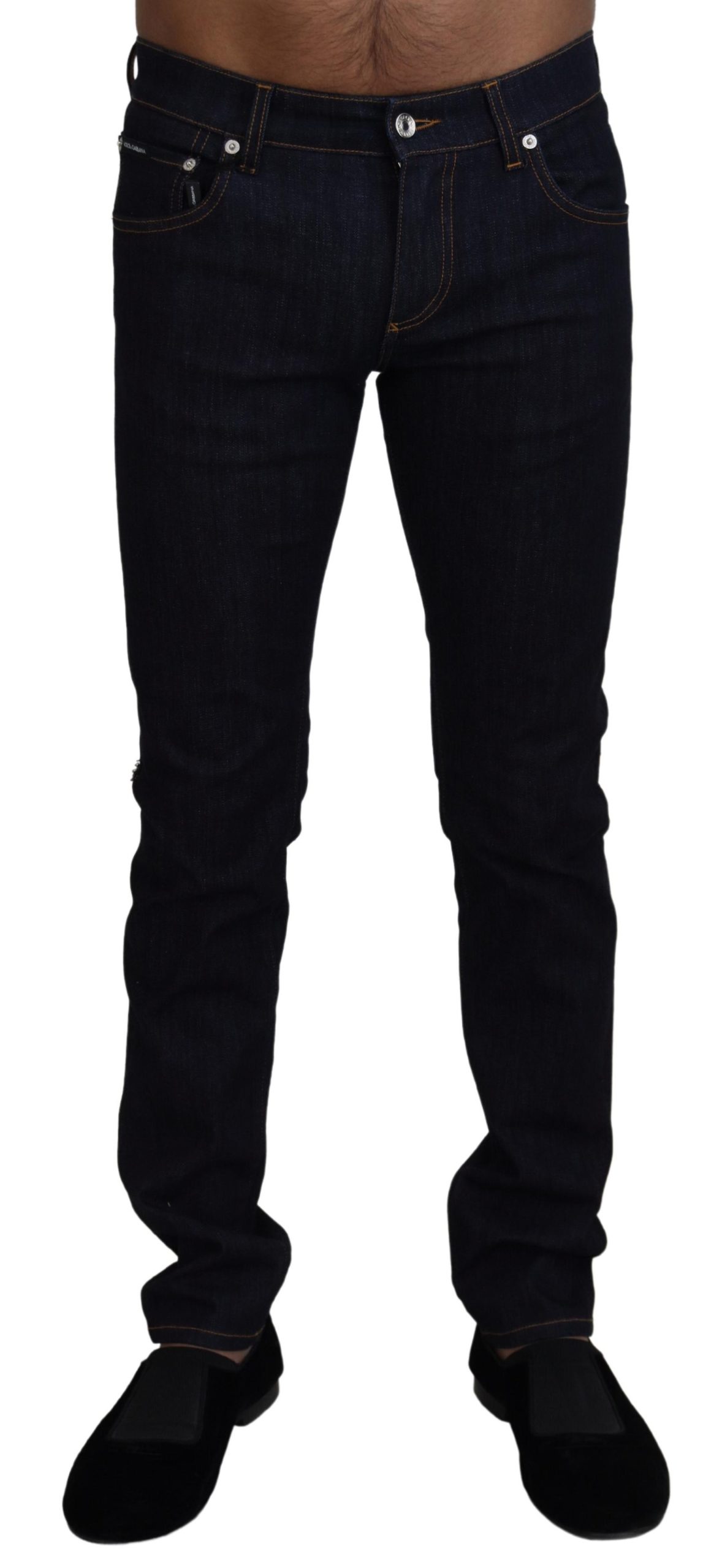 

Элегантные итальянские джинсы MainLine Denim Dolce & Gabbana, синий