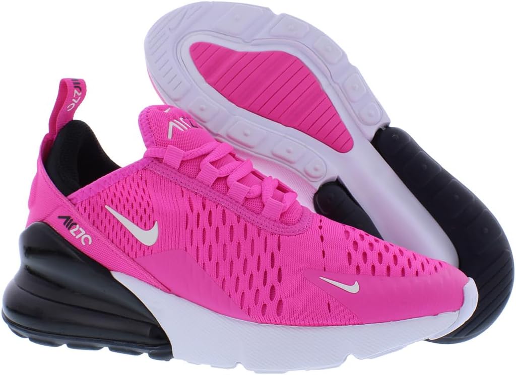 Кроссовки Nike Air Max 270 для детей, белый/черный/розовый — фото 2