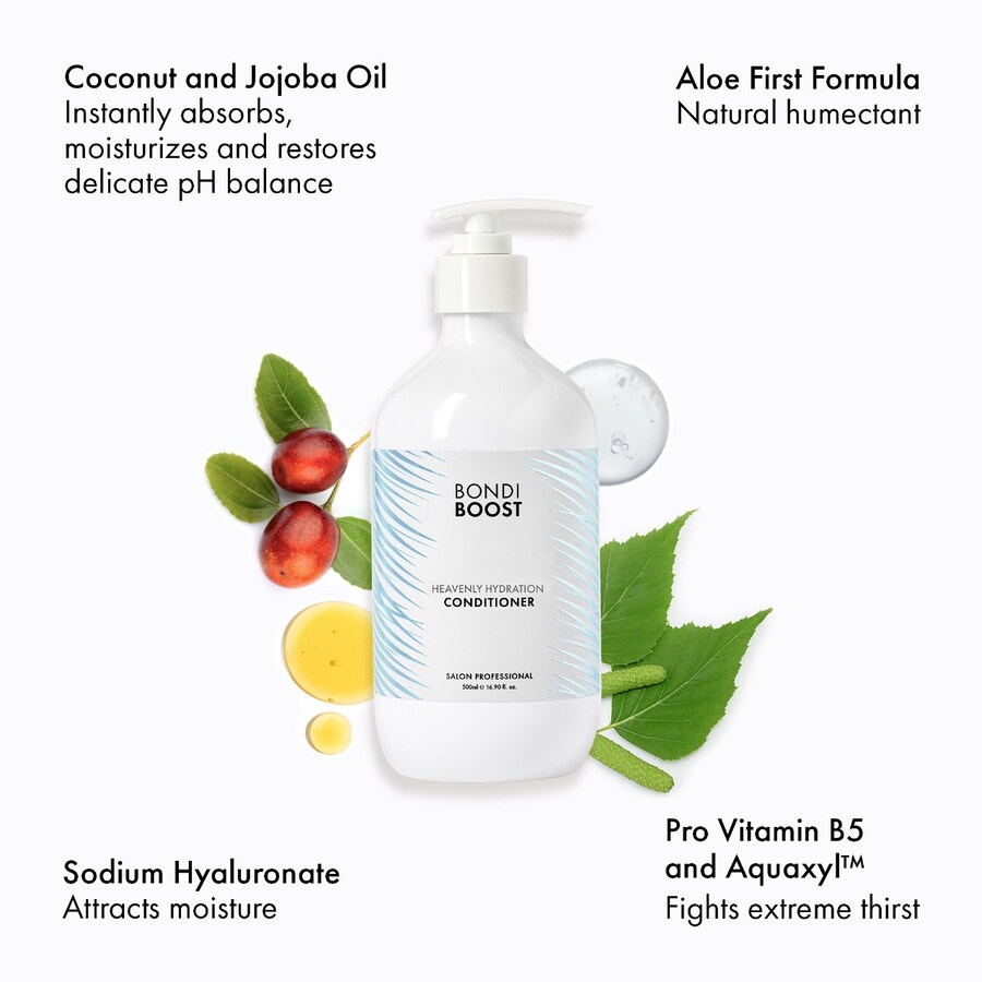 Увлажняющий кондиционер Heavenly Hydration с алоэ и аргановым маслом. BondiBoost, 16.9 oz /500 mL — фото 4