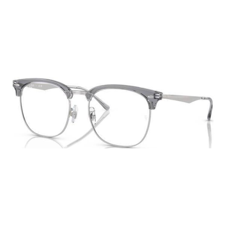 

RayBan Металлическая квадратная оправа для очков унисекс серого цвета, Gray