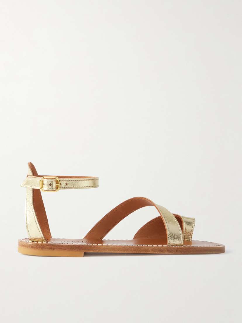 Сандалии Anaelle из металлизированной кожи K Jacques St Tropez, золотой