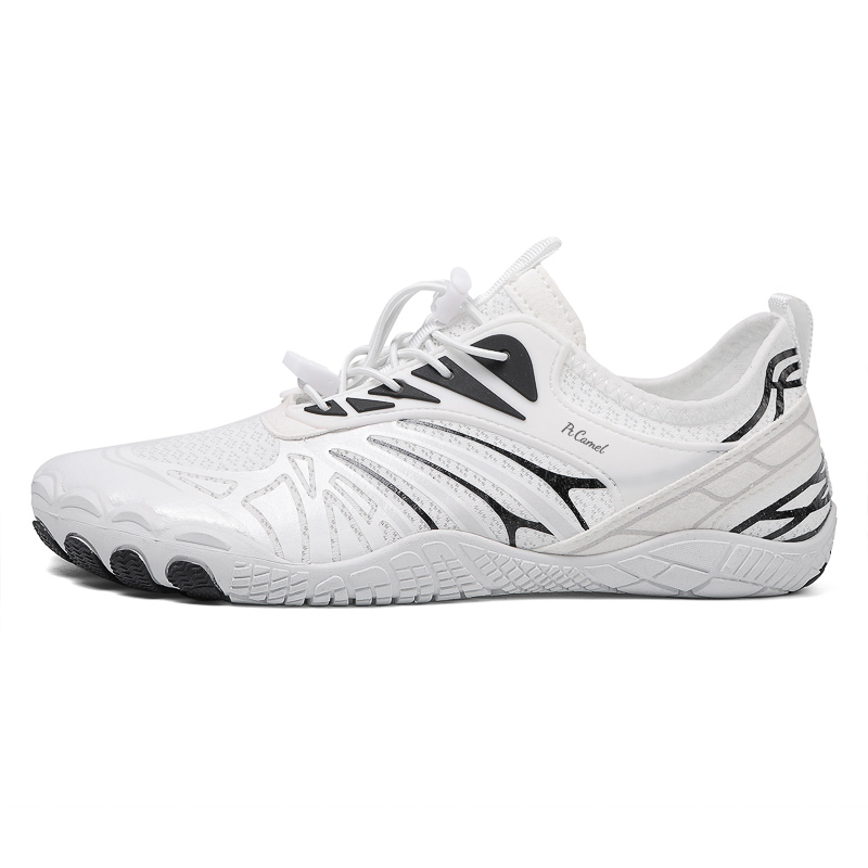 

PROTECTCAMEL Антискользящие износостойкие низкие повседневные кроссовки унисекс бело-черные, цвет White Black