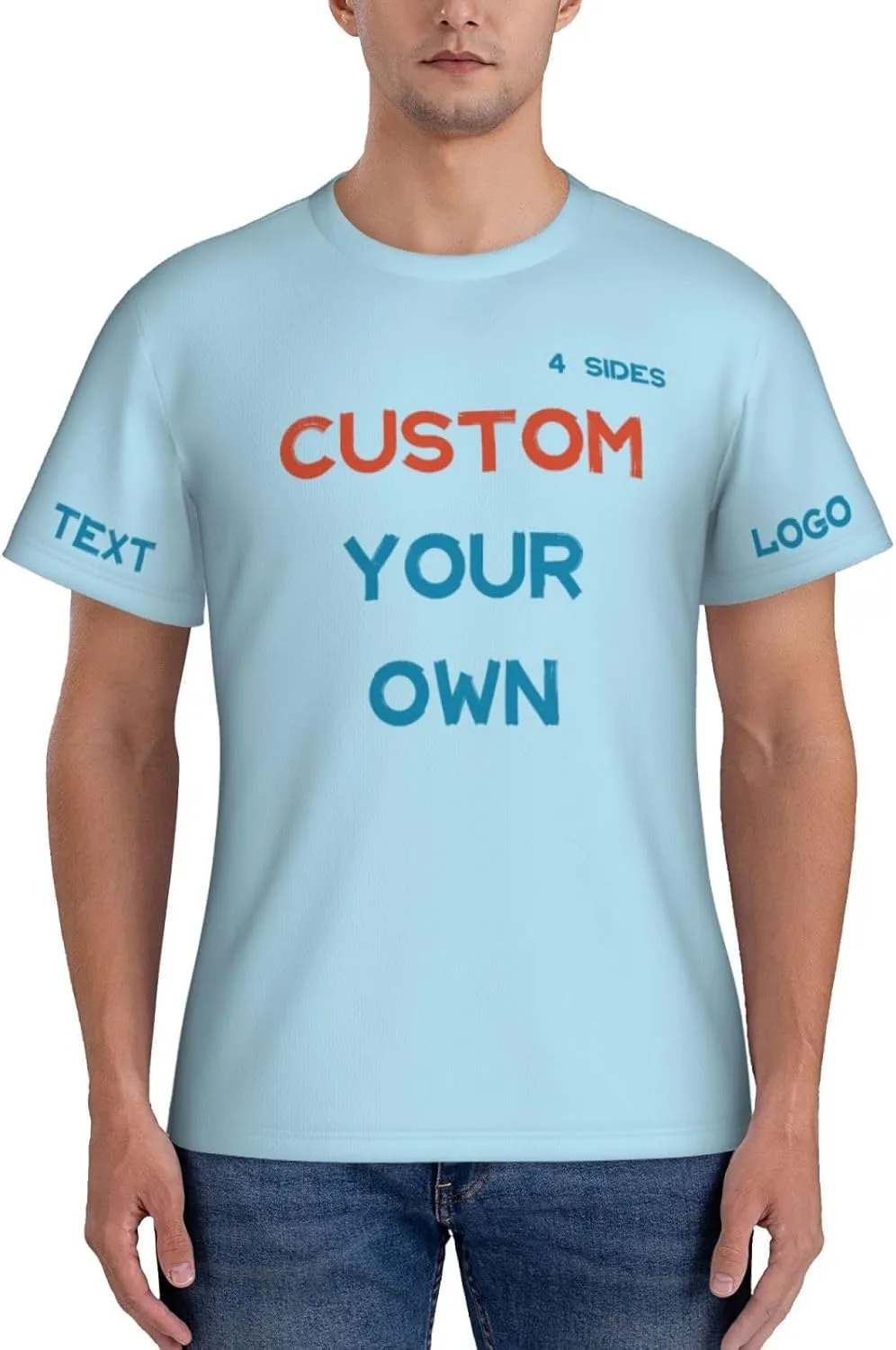 Футболка Custom с принтом на 4 сторонах для тренировок — фото 2