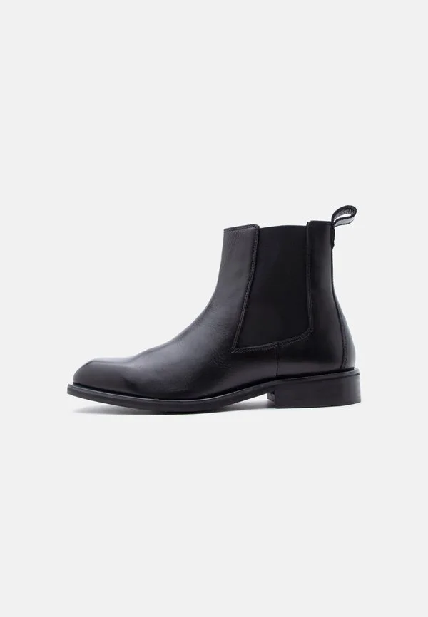 Классические кожаные ботильоны Zign, Black