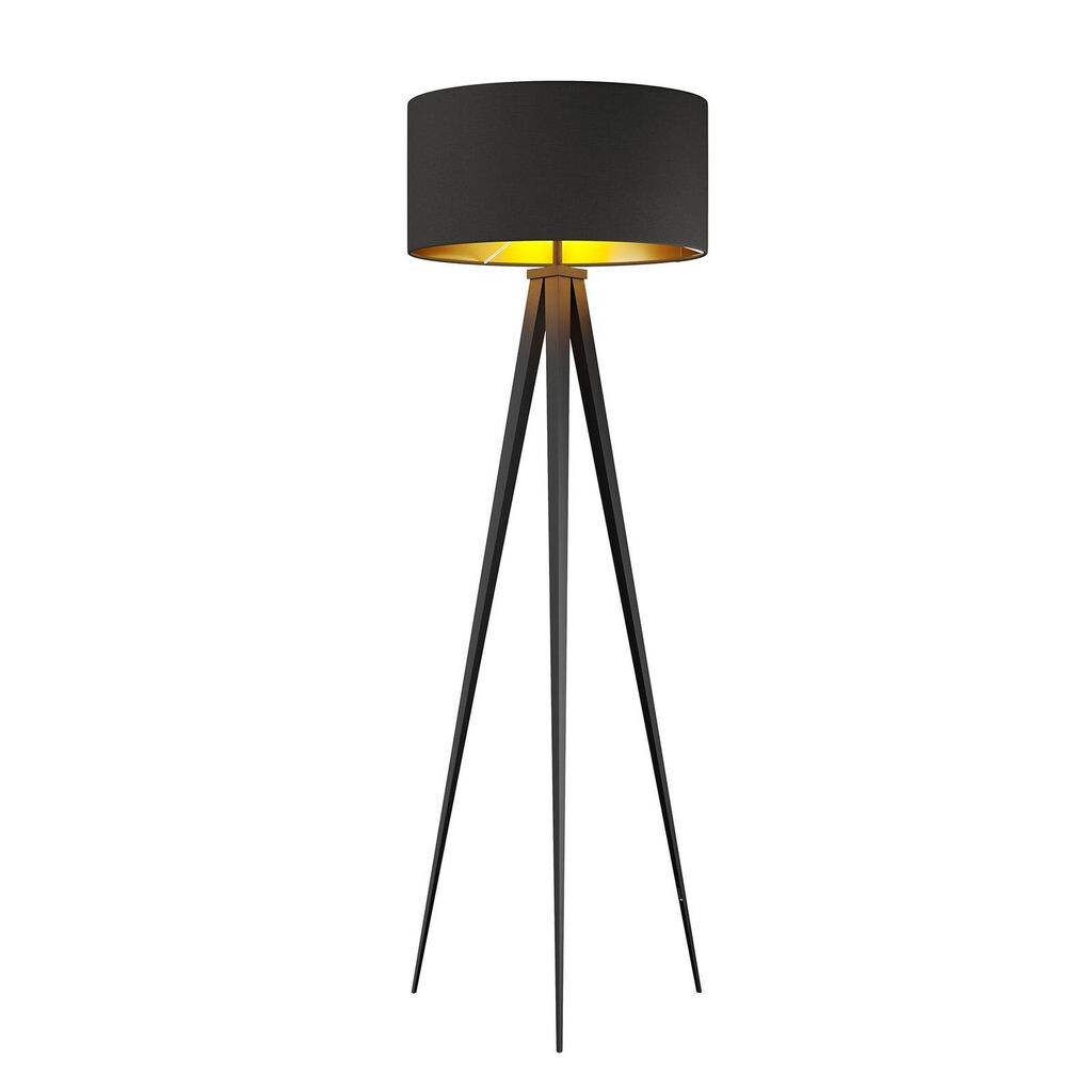 

Торшер Lindby Tripod 'Benik' черного цвета из текстиля, черный