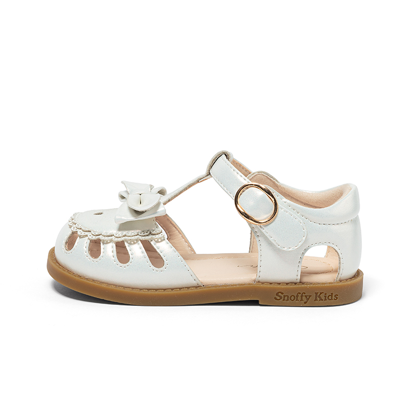 

Детские сандалии с низким верхом, устойчивые к скольжению, для детей от 3 до 7 лет Snoffy, белый