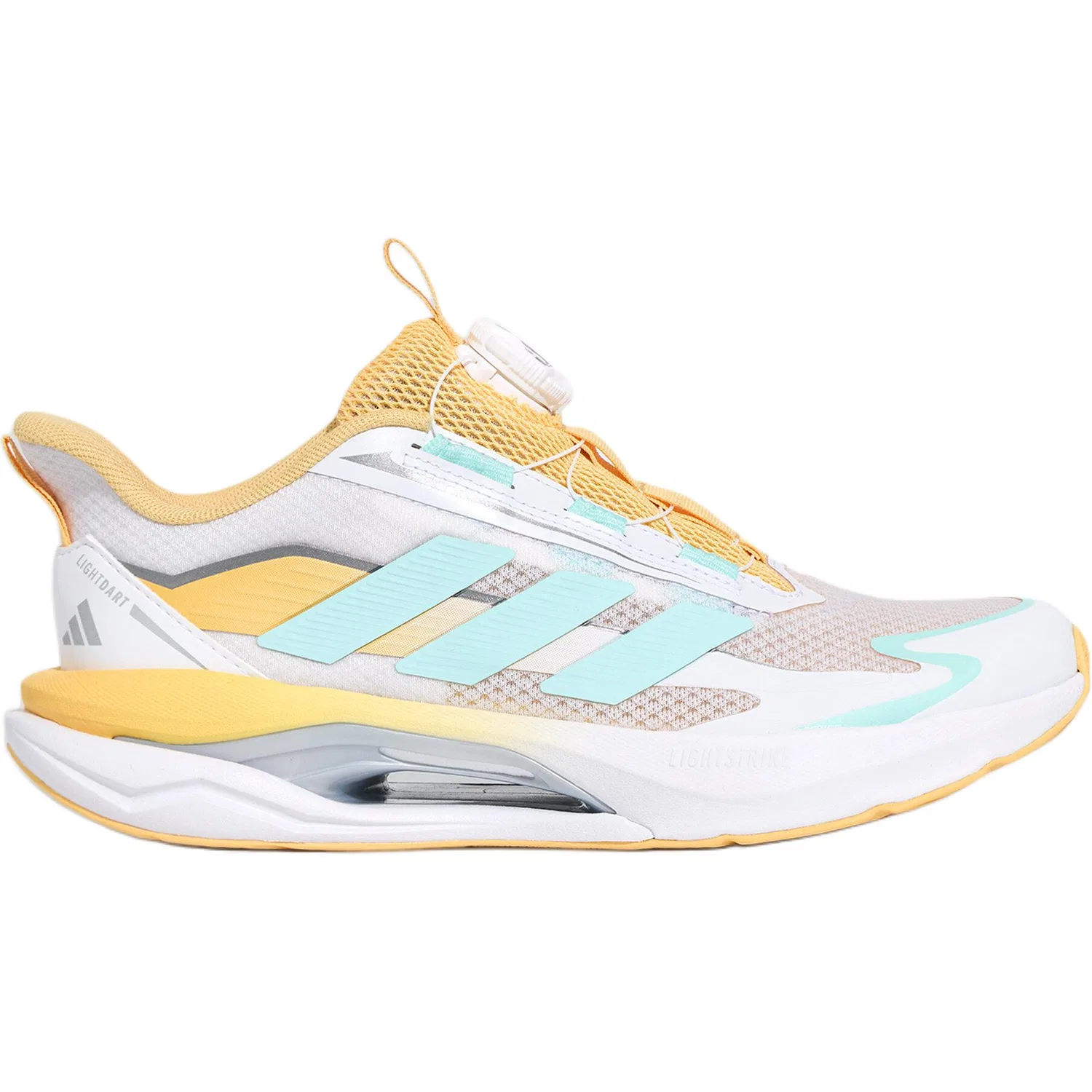 Кроссовки Lightdart Habu Fabric Low top Running Shoes Yellow White Blue Kids' Adidas — фото 3