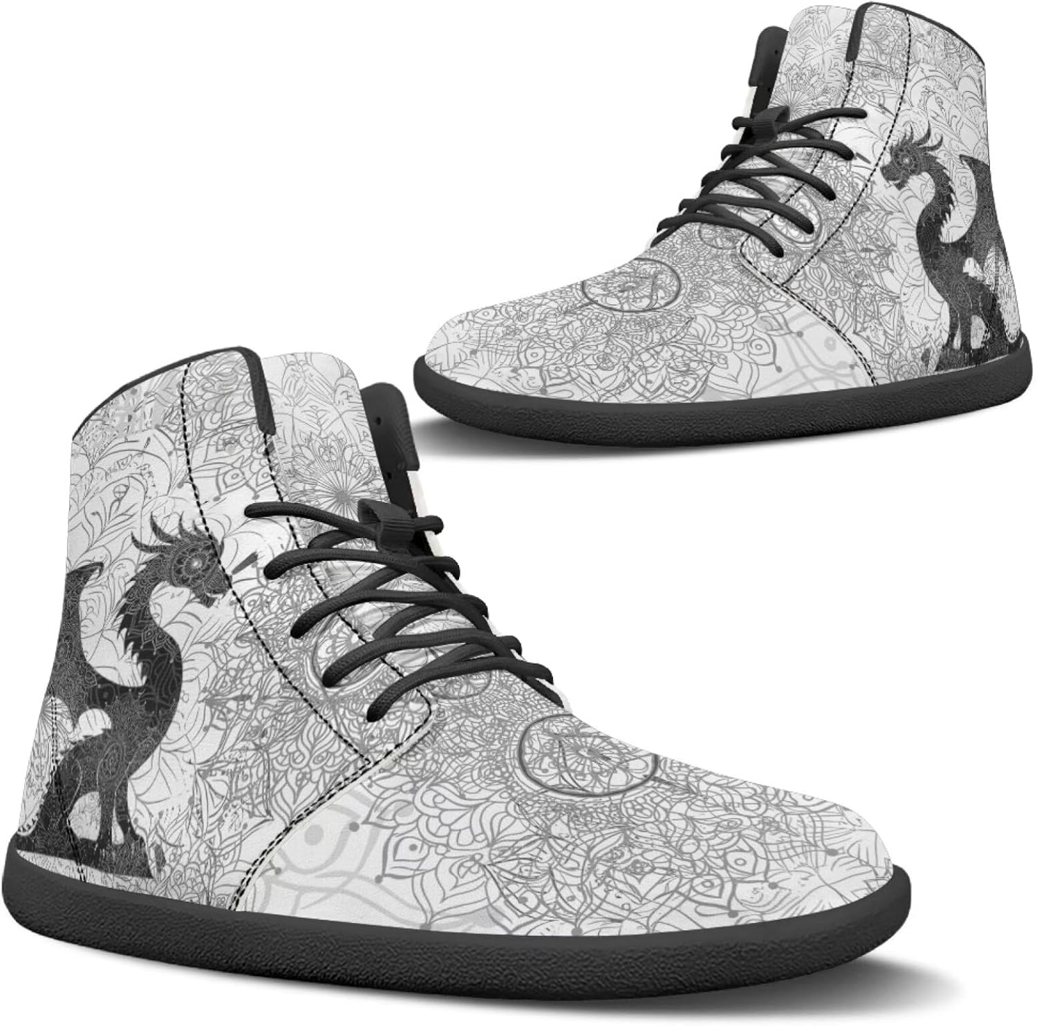 

Кроссовки Binienty Barefoot Minimalist для мужчин и женщин с широким носком, кросс-тренер, без подъема, на шнуровке, белый