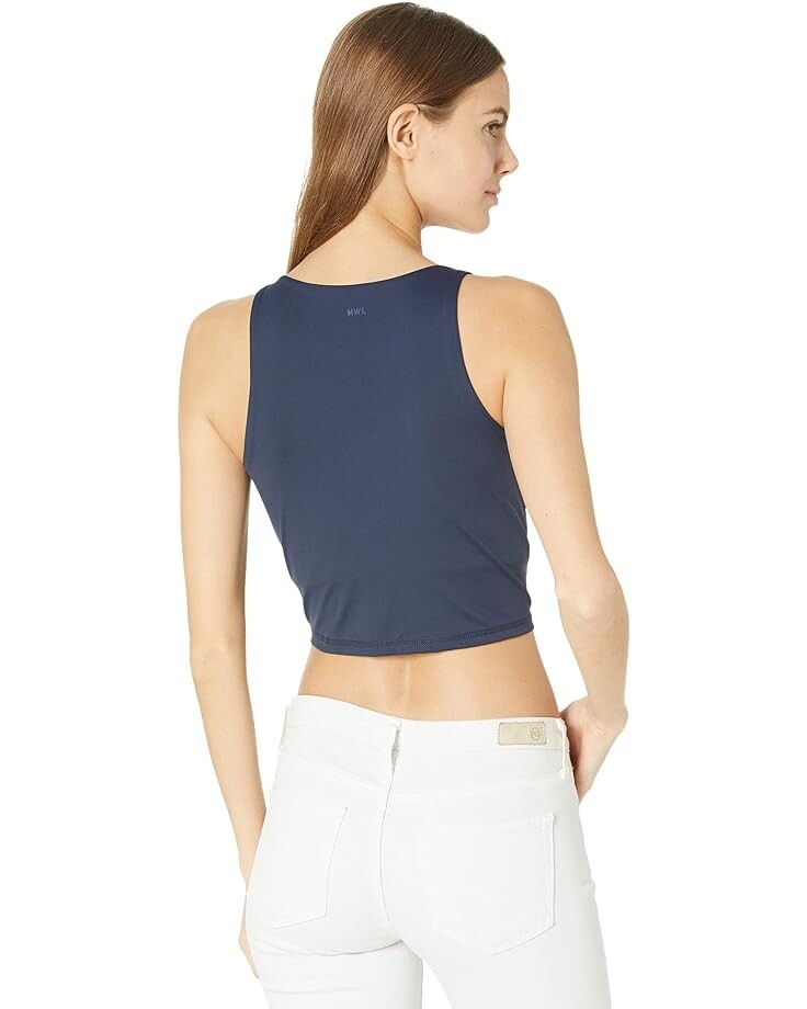 

Топ Madewell MWL Form Racerback Crop Top, цвет Dark Nightfall