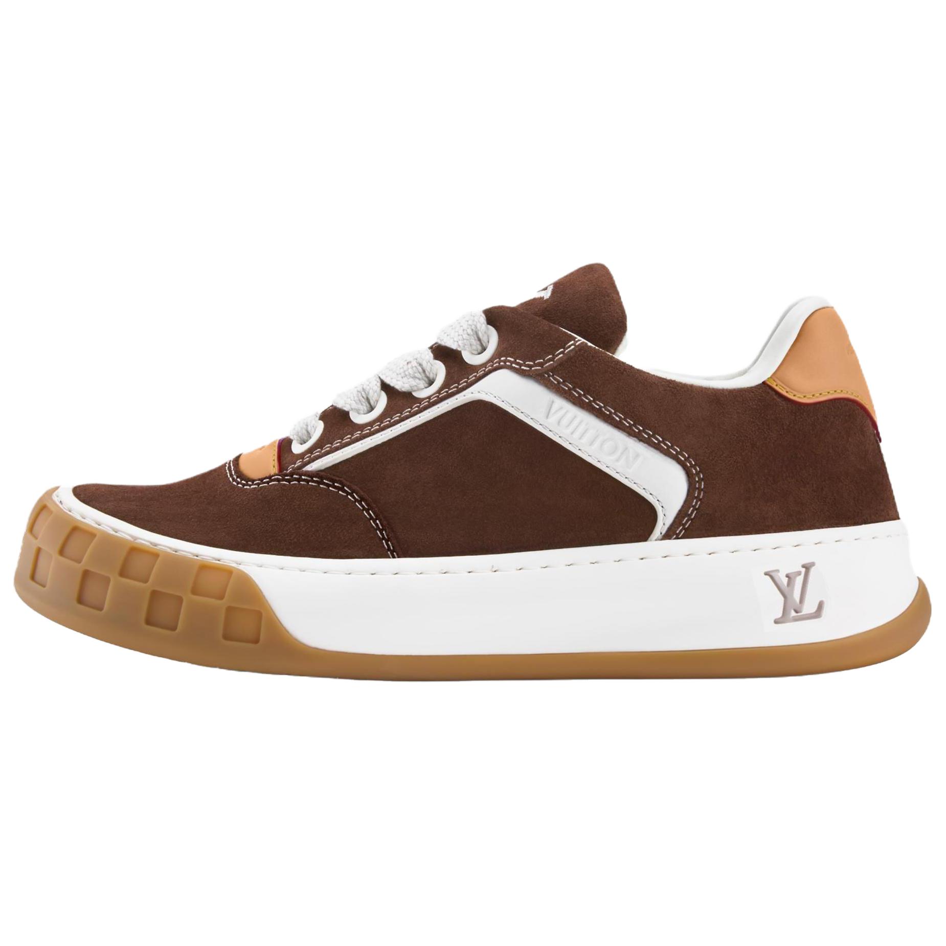 

LOUIS VUITTON Наклоненные низкие кроссовки для скейтбординга мужские brown