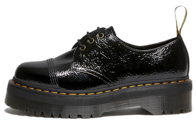 Martens 1461 Туфли на шнуровке с потертостями на платформе Dr.Martens, Black